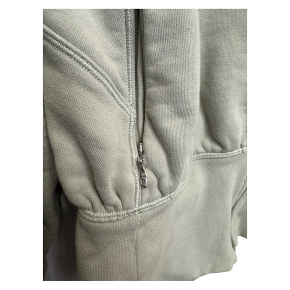 lululemon athletica Hugged-Waist Cotton Zip Up - Green Fern - Picture 4 of 8